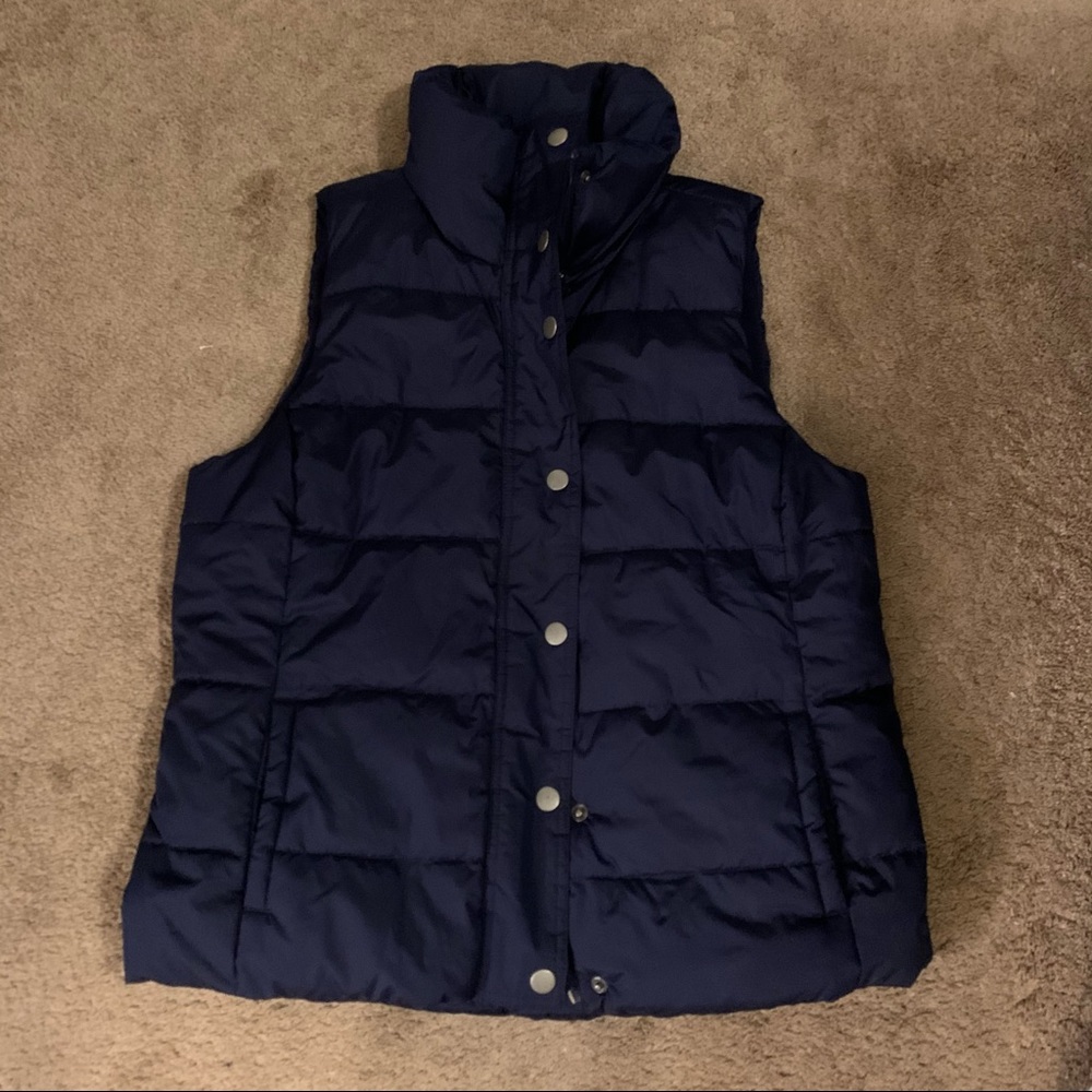 Old navy navy blue vest large.